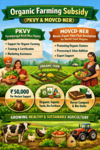 Organic Farming Subsidy (PKVY & MOVCD-NER) 