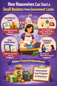 How Housewives Can Start a Small Business Using Government Loans