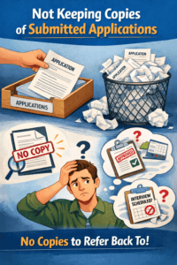 Not Keeping Copies of Submitted Applications