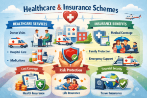 3. Healthcare and Insurance Schemes