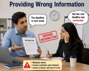 Providing Wrong Information