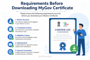 Requirements Before Downloading MyGov Certificate