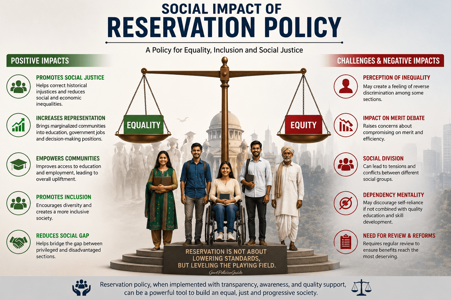 Social Impact of Reservation Policy